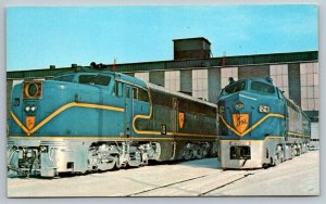 Delaware & Hudson Railway Railroad Train Locomotive  Postcard