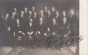 Zurich 1910 souvenir correspondance postcard people group photo Switzerland 