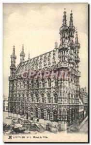 Old Postcard Louvain Town Hall