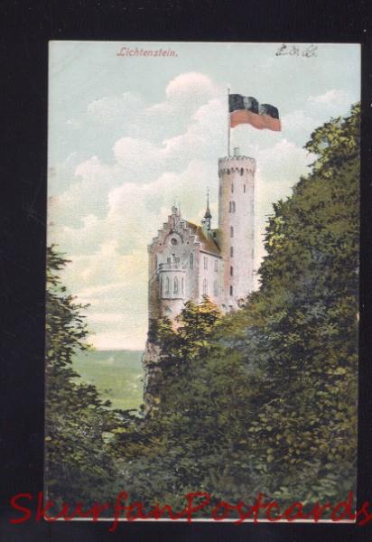 LICHTENSTEIN GERMANY 1901 ANTIQUE VINTAGE OLD POSTCARD