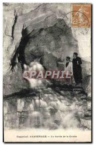 Old Postcard Dauphine Sassenage The Exit From The Cave