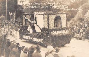 Pasadena Rose Tournament California LA Parade Float Real Photo Postcard J51765