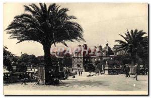 Paris Old Postcard Palace of the Senate and the Luxembourg Gardens