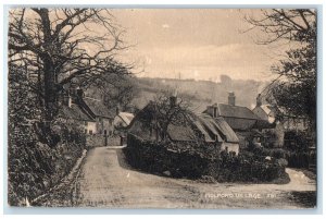 c1910 Scene at Holford Village West Somerset England Antique Posted Postcard