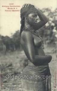 Femme Malinke African Nude Unused 