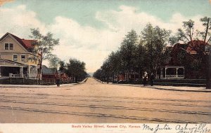 J85/ Kansas City Kansas Postcard c1910 South Valley Street Homes 185