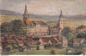 Erbach im Odenwald , Schloss mit Kirche , Germany , 1912