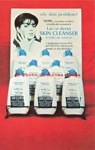 Advertising Card, Lav-o-Derm Skin Cleaning Products Display Promotion