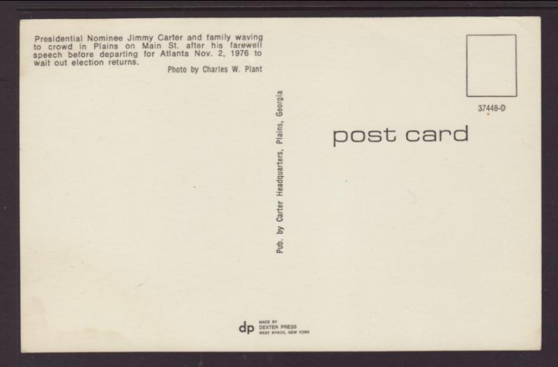 Presidential Nominee Jimmy Carter,Nov 2,1976