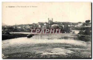 Cazeres Old Postcard General view of the Garonne