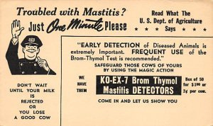 Mastitis Awareness U.S. Department of Agriculture Dairy Related Unused 