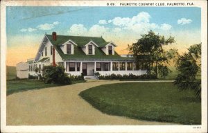 Palmetto Florida FL Country Club 1910s-30s Postcard