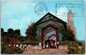 California CA, 1958 Wayfarers Chapel Portuguese Bend, Church, Vintage Postcard