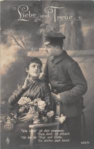 BG4126 couple liebe und treue soldier girl germany military militaria propaganda