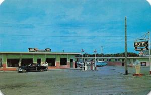 PRINCE ALBERT Saskatchewan Canada FLAMINGO MOTELCOFFEE BAR Gas Pump50s Cars