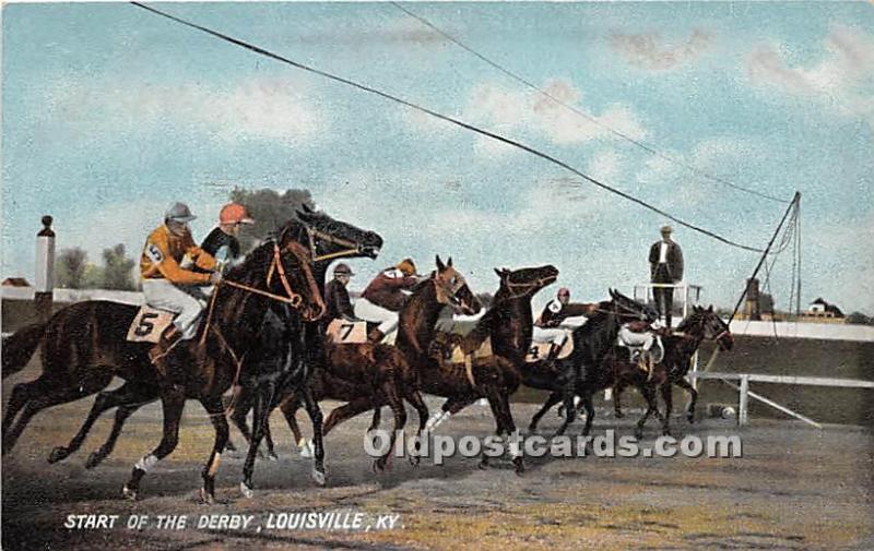 Start of the Derby Louisville, KY , USA Horse Racing Unused 