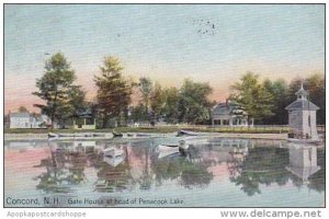 New Hampshire Concord Gate House At Head Of Penacook Lake