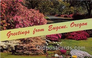 Greeting From Eugene Oregon, USA Unused 