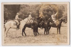 RPPC, People on Horseback