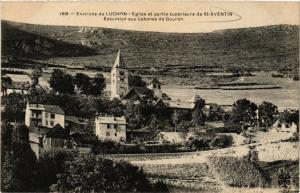 CPA Env. de LUCHON - Église et partie superieure de St-Aventin Excu (255878)