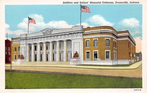 Soldiers and Sailors Memorial Coliseum Erected in 1916 - Evansville, Indiana IN