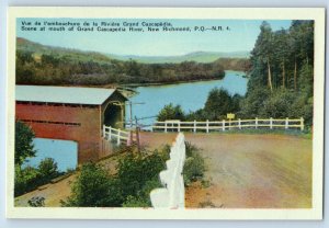 New Richmond Canada Postcard Scene at Mouth of Grand Cascapedia River c1930's