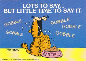 Jim Davis Garfield Lots To Say