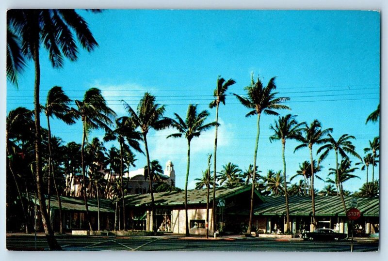 Waikiki Hawaii HI Postcard McInerny The Jewel Of The Pacific c1960's Vintage