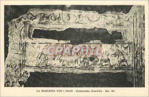 Old Postcard Madonna Con I Magi (Catacomb Domotilla Sec III)