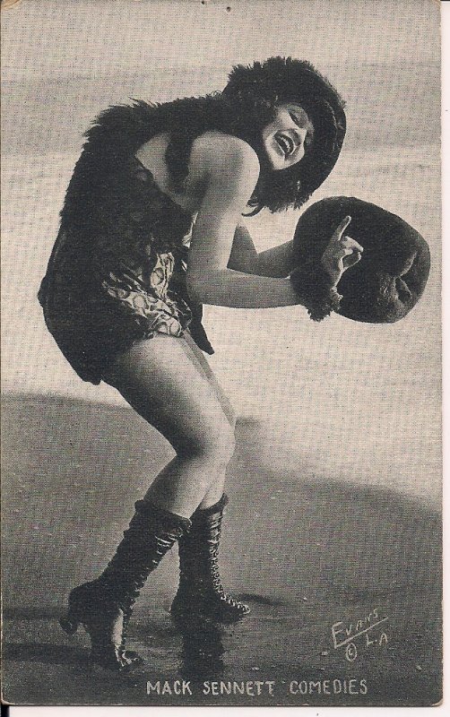 Arcade Card Risque Mack Sennett Comedies Sexy Woman At Beach Swimsuit 1920 Topics Risque 