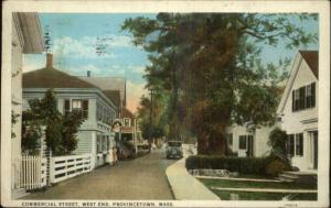 Provincetown Cape Cod West End Commercial St. c1920 Postcard