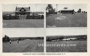 Views of Golf Course - Highland Lake (Venoge, New York NY  