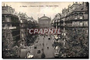Postcard Old Paris Avenue de L'Opera
