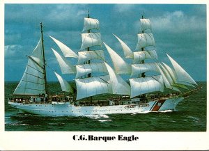 United States Coast Guard Barque Eagle Under Full Sail