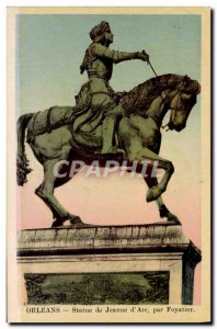 Postcard Old Orleans Statue Jeanne D & # 39Arc Foyatier