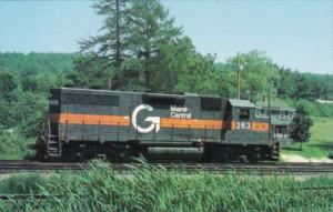 Maine Central Railroad GP38 Locomotive #263 At Danville Junction Maine 15 Jun...