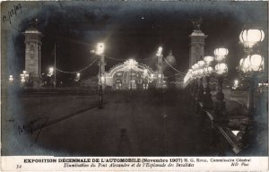 CPA PARIS EXPO de l'Automobile 1907 Pont Alexandre (1242976)