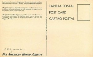 Pan American World Airways Advertising 1940s Postcard 21-7323