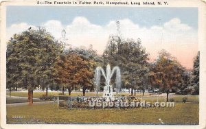 Fountain & Fulton Park - Hempstead, New York NY  