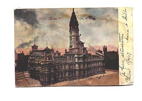 City Hall, Philadelphia, Pennsylvania, Used 1907