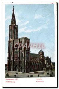 Postcard Old Strasbourg Cathedral