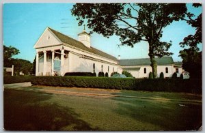 Hyannis Cape Cod Massachusetts 1972 Postcard St. Francis Xavier Church JFK