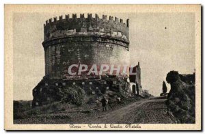 Old Postcard Italy Italia Roma Tomba di Cecilia Metella