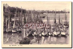 Old Postcard Royan Port Boat