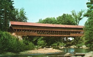 Vintage Postcard Swift River First Bridge By John Douglas Conway New Hampshire