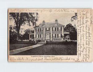 Postcard Longfellow's Home, Cambridge, Massachusetts