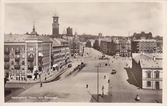 Sweden Haelsingborg Hamn och Stortorget