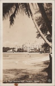 RPPC Postcard Royal Hawaiian Hotel Honolulu   Hawaii HI 1953