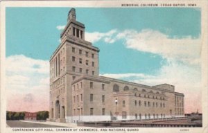 Iowa Cedar Rapids Memorial Coliseum Curteich