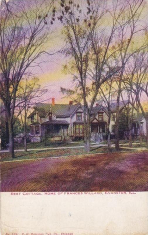 Illinois Evanston Rest Cottage Home Of Frances Willard